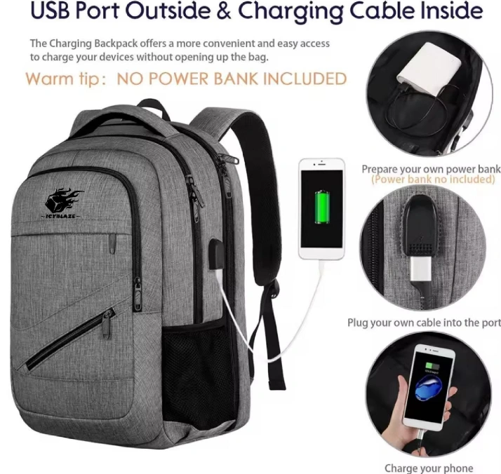 Smart Travel Bag pack with USB Port ICYBLAZE